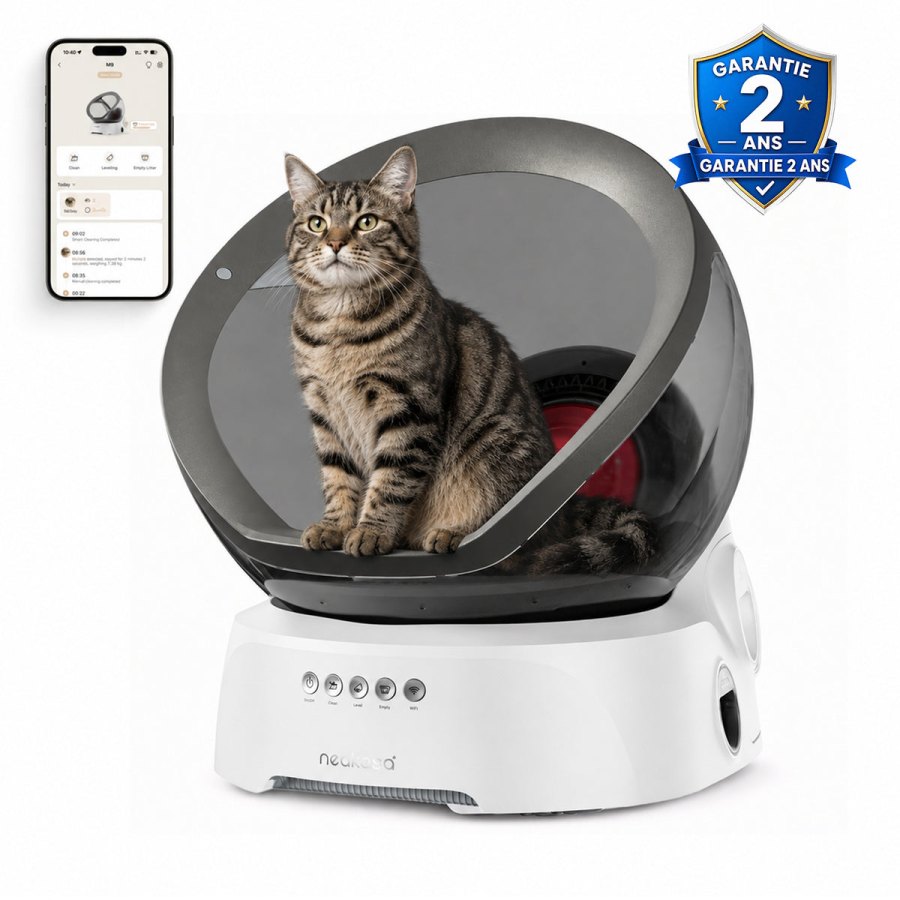 Neakasa 【Prévente】Neakasa M9 - Litière automatique à cabine ouverte pour chats